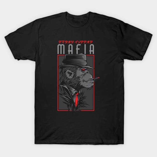 mafia Affe T-Shirt by globalstar1983